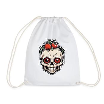 Crâne de tomate - Sac de sport léger - blanc - Devant