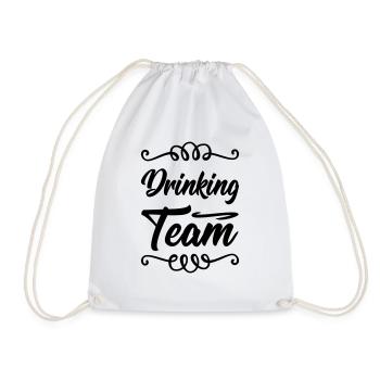 Drinking Team - Drawstring Bag - white - Front