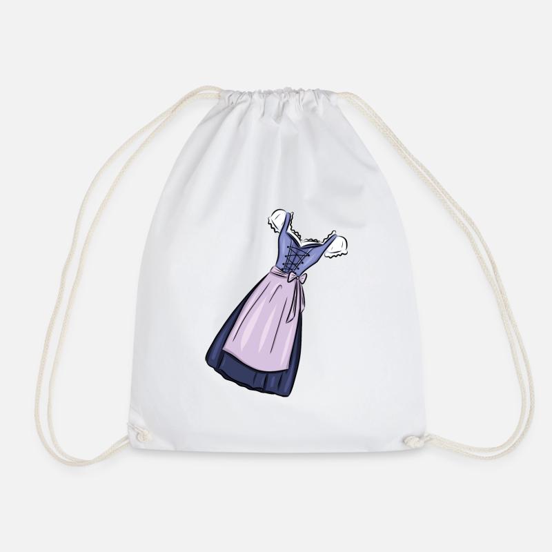 Dirndl - Turnbeutel - Weiß