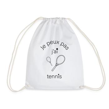 Je peux pas j'ai tennis - Sac de sport léger - blanc - Devant