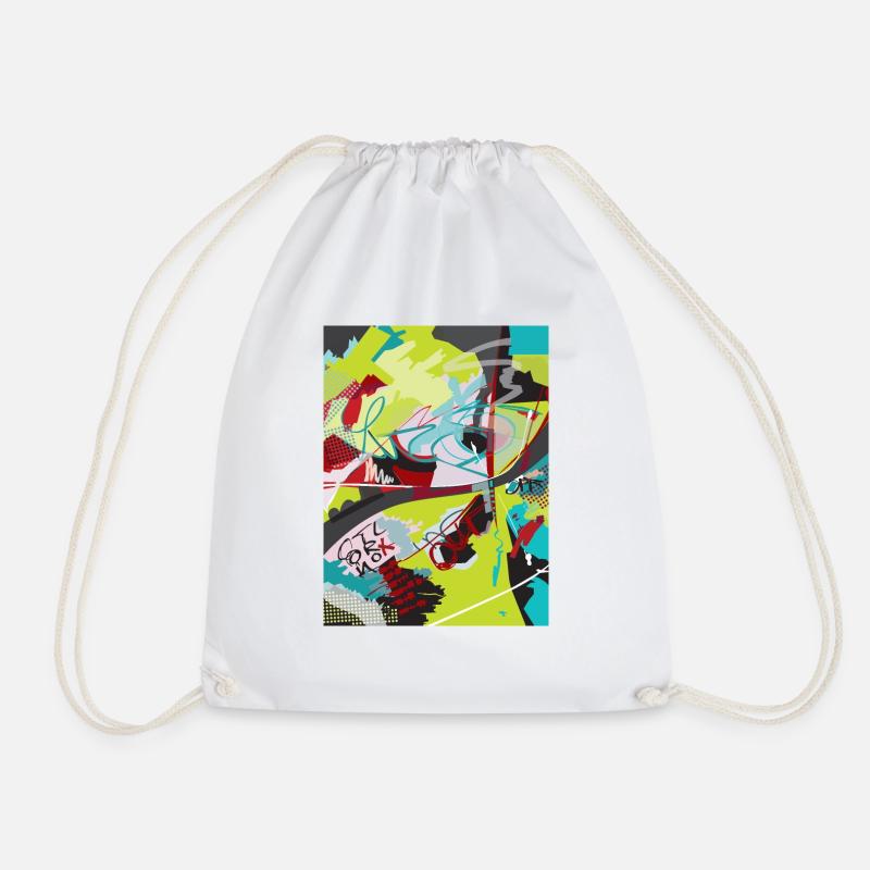 OUT off Control - Drawstring Bag - white