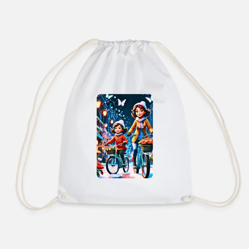 personalisiertes Design-Muttergeschenk - Turnbeutel - Weiß
