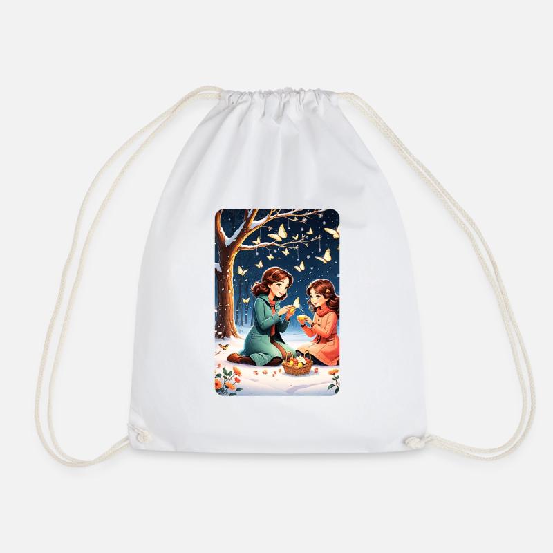 personalisiertes Design-Muttergeschenk - Turnbeutel - Weiß