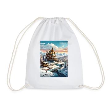 Paysage d’hiver steampunk 1.15 - Sac de sport léger - blanc - Devant