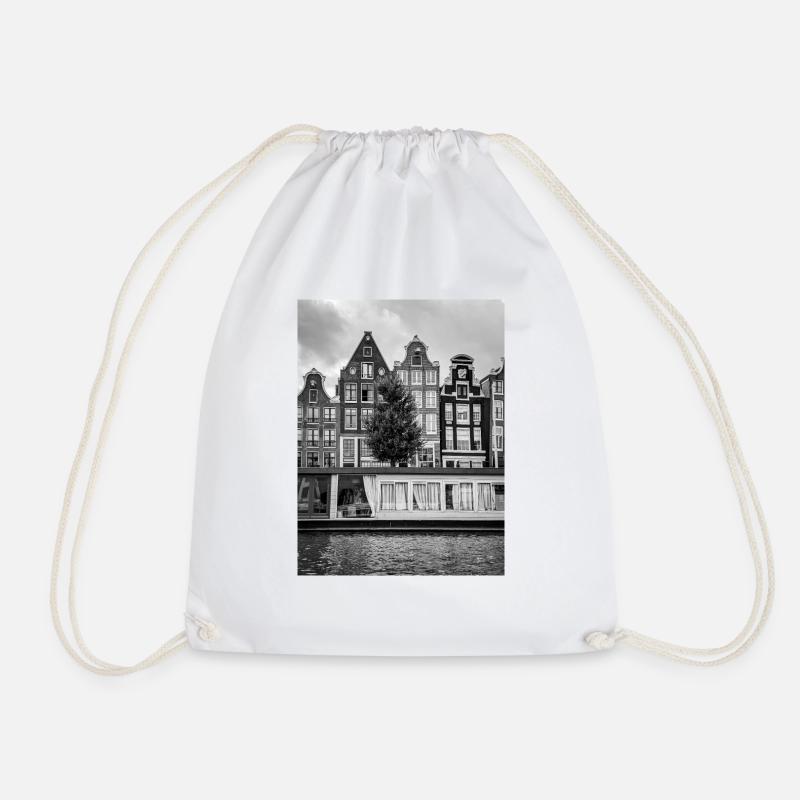 Amsterdam - Drawstring Bag - white