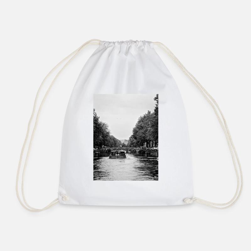 Amsterdam - Drawstring Bag - white