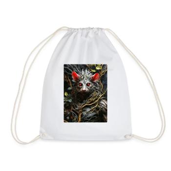 Spooky Plants Rat 1.6 - Drawstring Bag - white - Front
