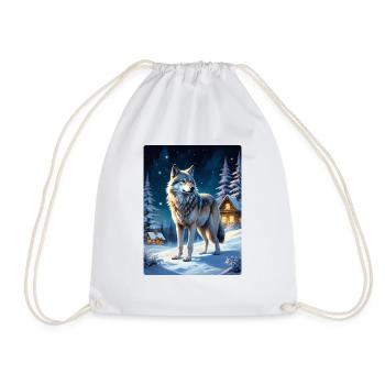 Loup de paysage d’hiver 1.9 - Sac de sport léger - blanc - Devant