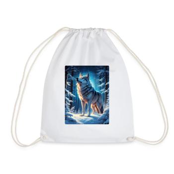 Loup de paysage d’hiver 1.11 - Sac de sport léger - blanc - Devant
