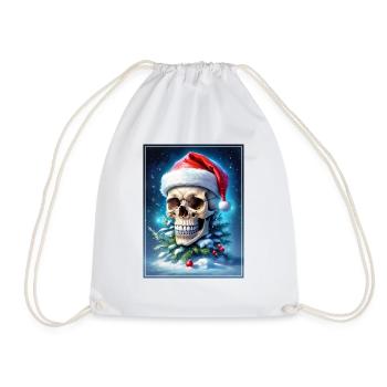Crâne de Noël 1.6 - Sac de sport léger - blanc - Devant