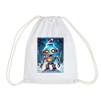 Robot Paysage d’Hiver 1.7 - Sac de sport léger - blanc - Devant