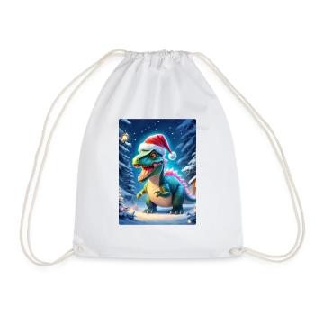 Winterlandschaft Dino 2.6 - Turnbeutel - Weiß - Vorne