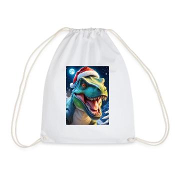 Winterlandschaft Dino 2.4 - Turnbeutel - Weiß - Vorne
