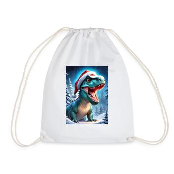 Winterlandschaft Dino 2.7 - Turnbeutel - Weiß - Vorne