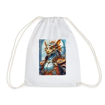 Steampunk Dragon 1.4 - Turnbeutel - Weiß - Vorne