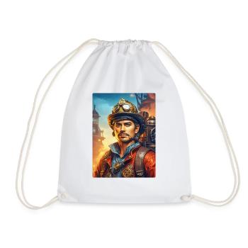 Pompier Steampunk 1.19 - Sac de sport léger - blanc - Devant