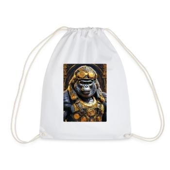 Gorille Steampunk 1.14 - Sac de sport léger - blanc - Devant