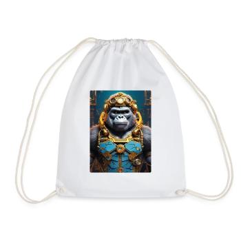 Gorille Steampunk 1.2 - Sac de sport léger - blanc - Devant