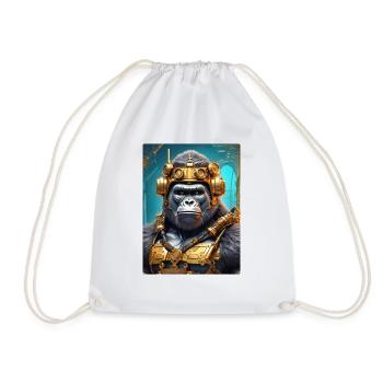 Gorille steampunk 1.6 - Sac de sport léger - blanc - Devant