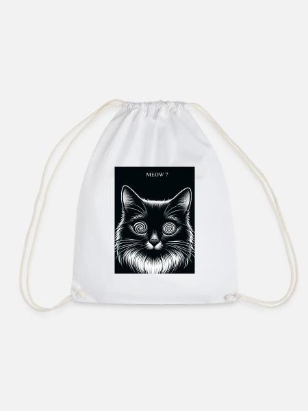 Katze - Turnbeutel - Weiß