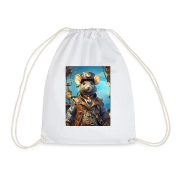 Rat Steampunk 1.3 - Sac de sport léger - blanc - Devant