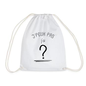 Je peux pas j'ai ? - Sac de sport léger - blanc - Devant