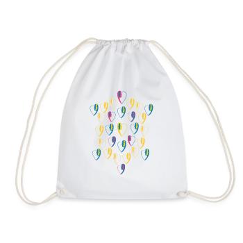 La tortue d'amour. - Sac de sport léger - blanc - Devant