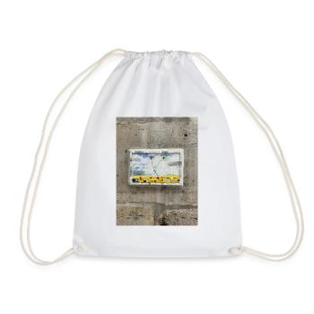 IMG 0511 - Drawstring Bag - white - Front