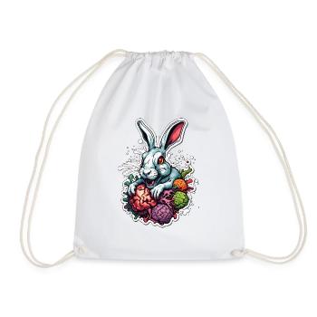 Easter Bunny / Easter / Eggs / Holidays / Easter - Drawstring Bag - white - Front