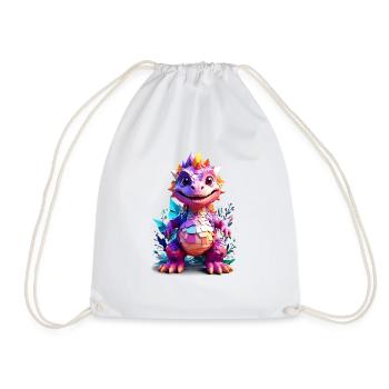 Dino Dinosaure V1 24 01 - Sac de sport léger - blanc - Devant