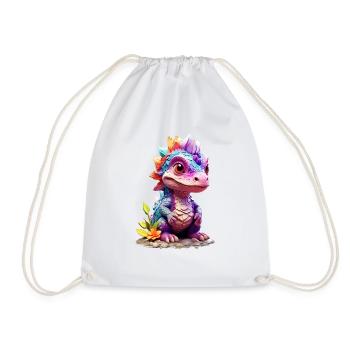 Dino Dinosaure V1 24 06 - Sac de sport léger - blanc - Devant