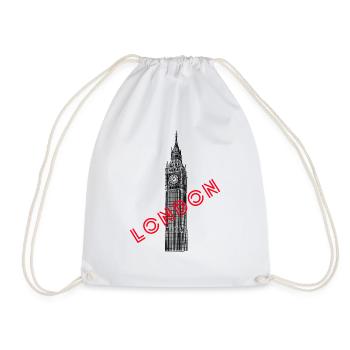 Tour Elizabeth de Londres - Sac de sport léger - blanc - Devant