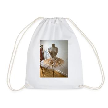 Tutu de ballerine en plumes - Sac de sport léger - blanc - Devant