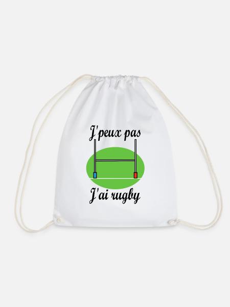 j peux pas j ai rugby - Sac de sport léger - blanc