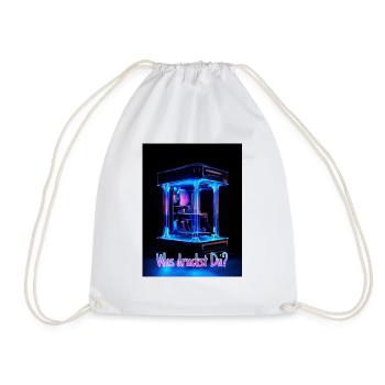 Qu’imprimez-vous ? - Motif d’impression 3D - Sac de sport léger - blanc - Devant