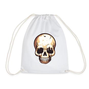 Crâne - Sac de sport léger - blanc - Devant