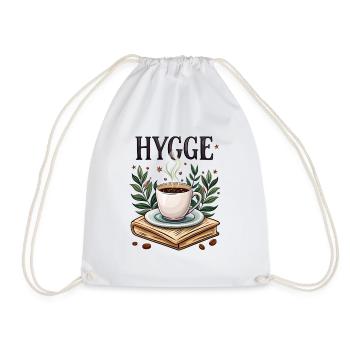 HYGGE - Drawstring Bag - white - Front