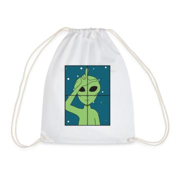 Alien - Turnbeutel - Weiß - Vorne