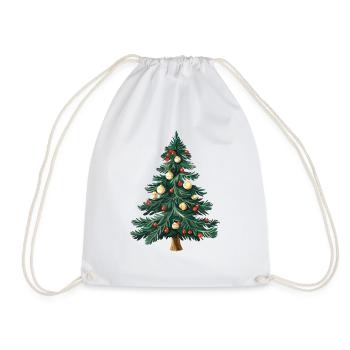 Weihnachtsbaum Weihnachten Christmas Tree - Drawstring Bag - white - Front