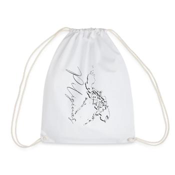 Philippines Map as Outline PH - Drawstring Bag - white - Front