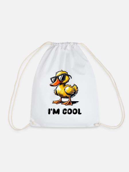 duck comic cool - Turnbeutel - Weiß