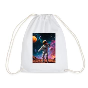 Astronaut - Drawstring Bag - white - Front