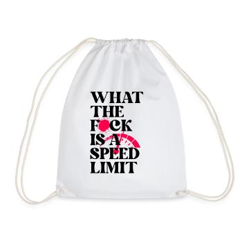 Car - Drawstring Bag - white - Front