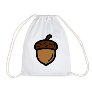 Acorn Autumn Oak - Drawstring Bag - white - Front