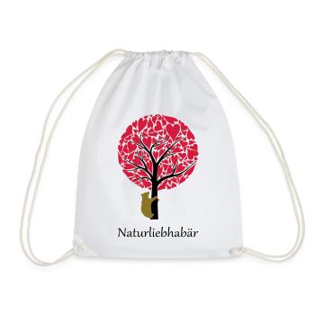 Naturliebhaber Bär Natur Liebe Naturschutz - Turnbeutel - Weiß - Vorne