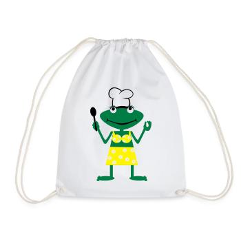 Cook frog - Turnbeutel - Weiß - Vorne