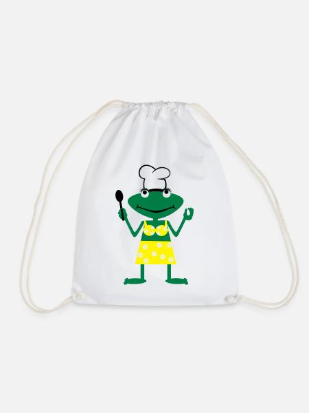 Cook frog - Turnbeutel - Weiß