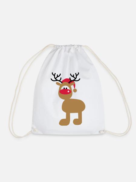 Christmas - Drawstring Bag - white