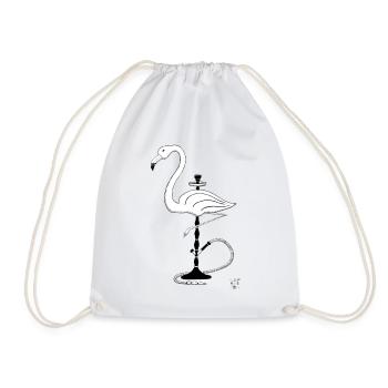 Shisha Flamingo - Sac de sport léger - blanc - Devant