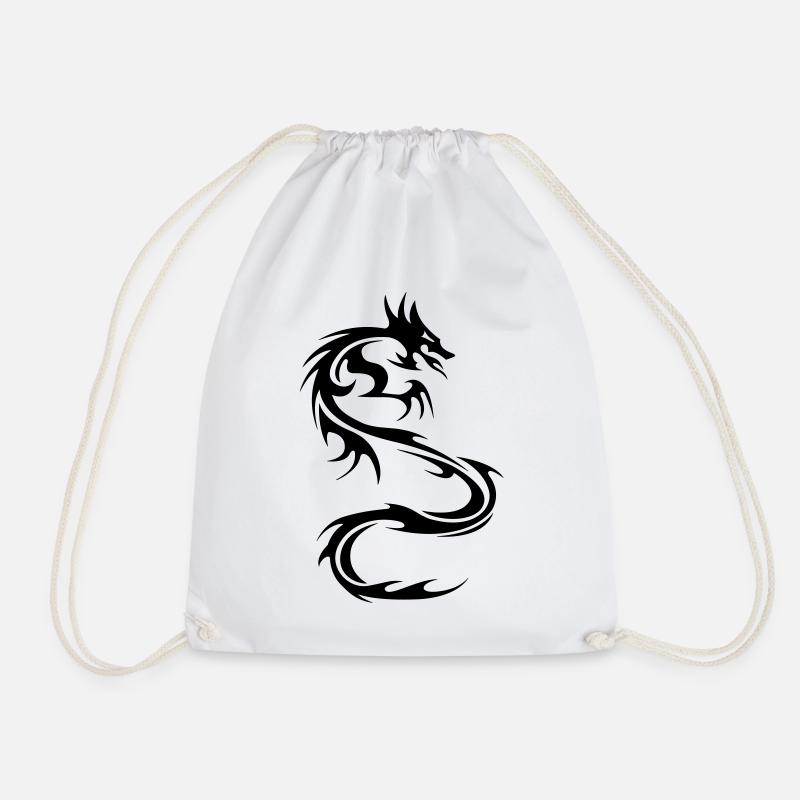Drachen - Turnbeutel - Weiß